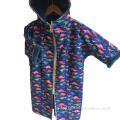 Impermeável Manga Longa Kids Beach Surf Mudando Robe